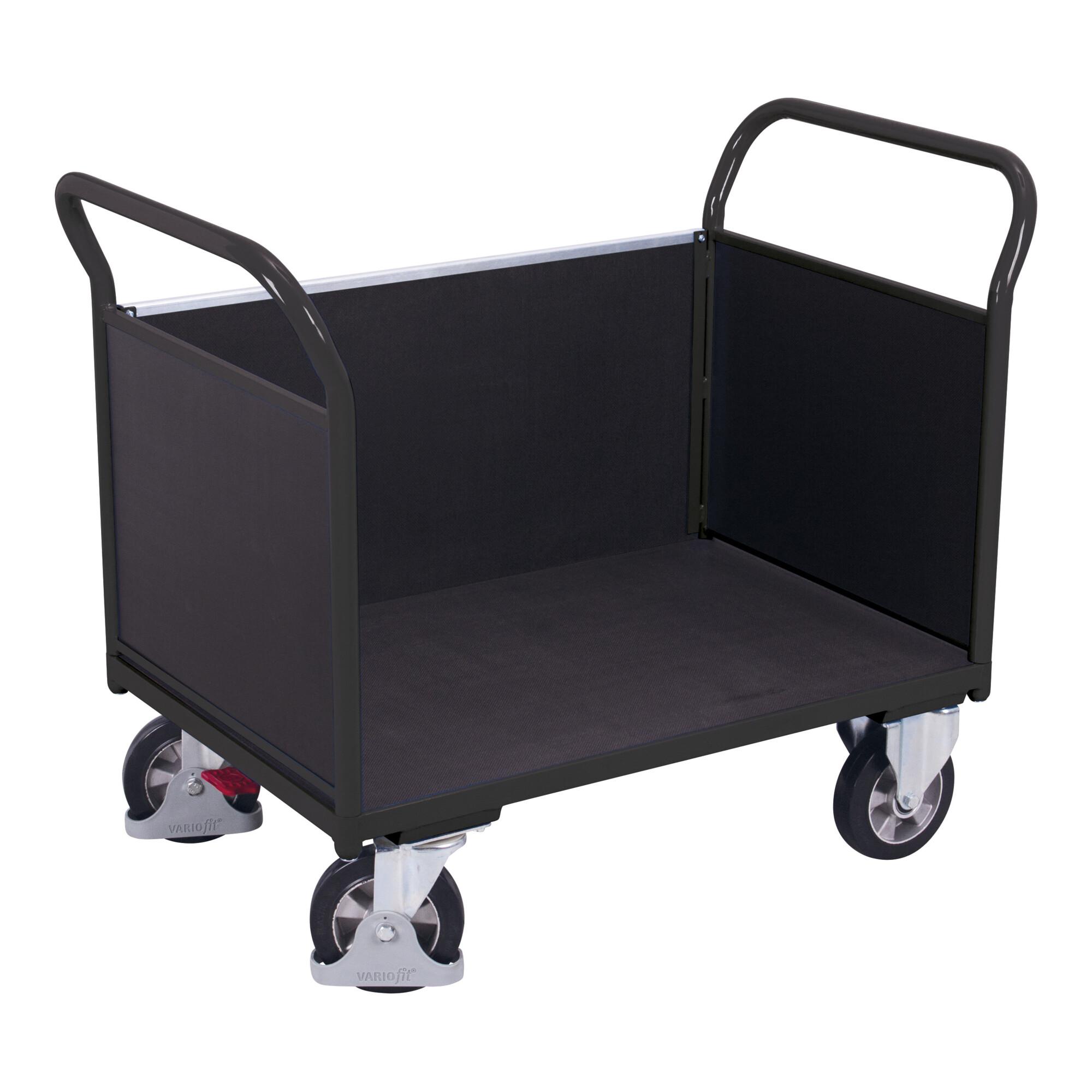 VARIOfit Dreiwandwagen Siebdruckplatte RAL 7016 (sw-800.324/AG)