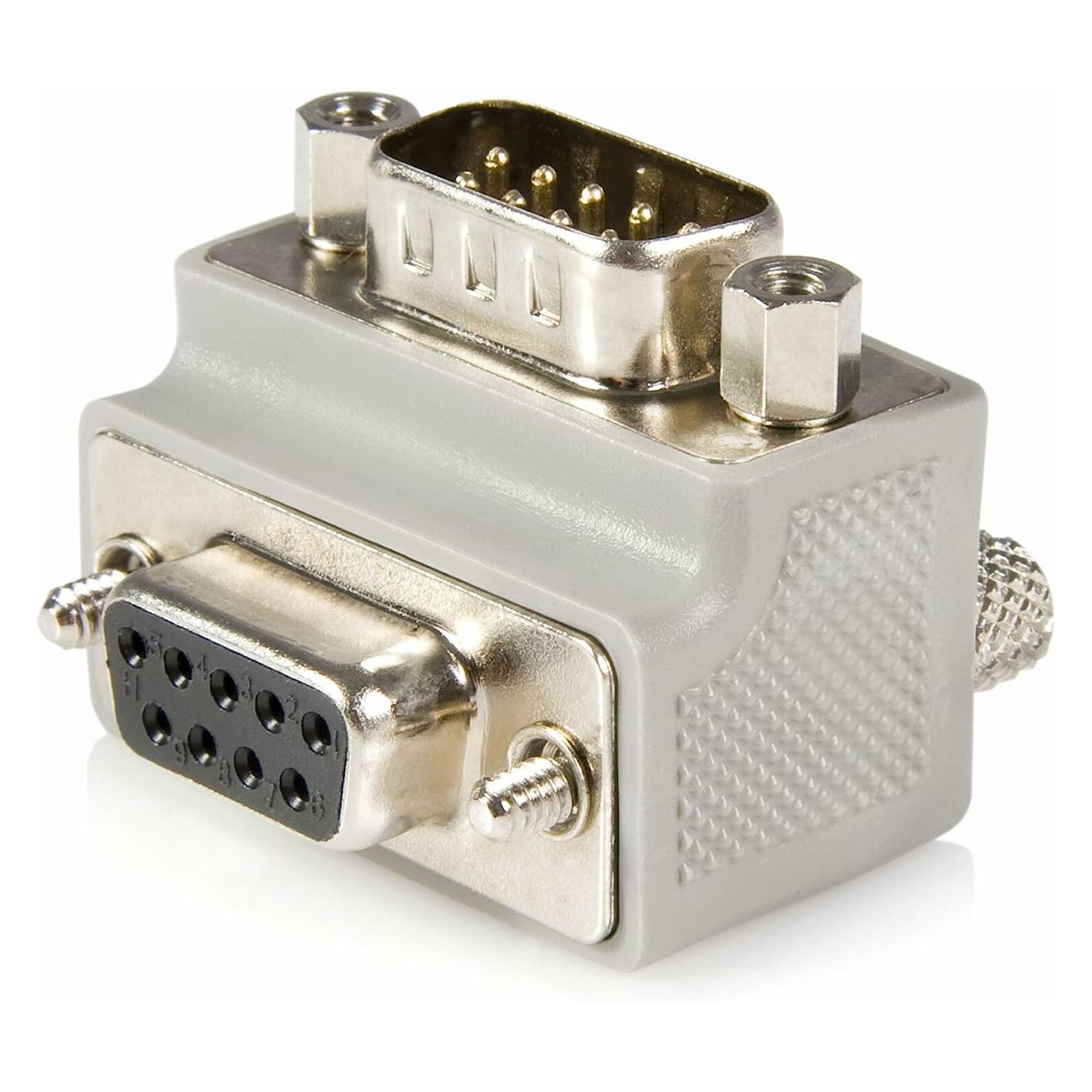 StarTech .com DB9 auf DB9 Seriell Kabeladapter Typ 1 rechts gewinkelt (0.13 m) (GC99MFRA1)