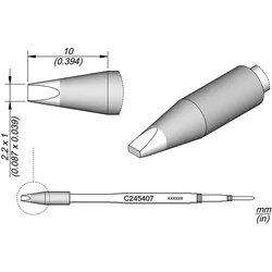 JBC Lötspitze Meissel 2.2 x 1.0 mm (Lötspitze), Lötgerät Zubehör