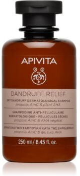 Apivita Dandruff Relief Dry Dandruff Dermatological Shampoo champô anticaspa para couro cabeludo seco com prurido 250 ml. Dandruff Relief Dry Dandruff Dermatological Shampoo
