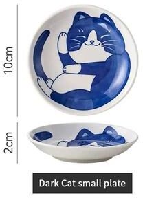 Uplifted Finds Japanese Style Ceramic Dessert Sauce Dish With Lucky Cat Design c