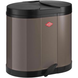 Wesco Mülleimer Öko-Sammler 170, warm grey, aus Metall, 2 x 15 Liter