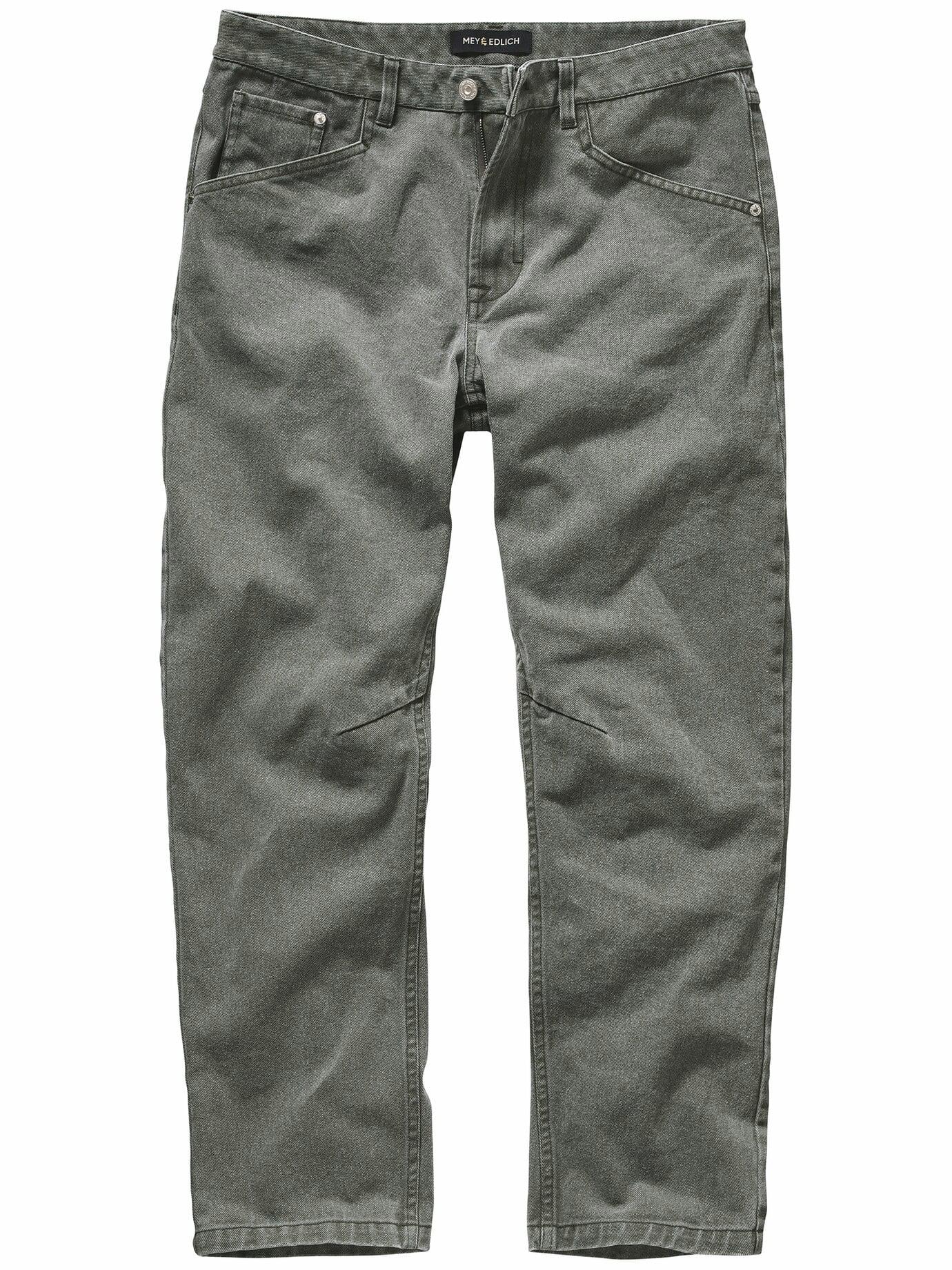 Mey & Edlich Herren Barell-Tapered-Jeans Grau 100 % Baumwolle