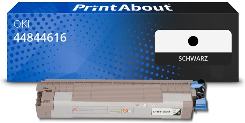PrintAbout Toner kompatibel mit OKI 44844616 - Schwarz