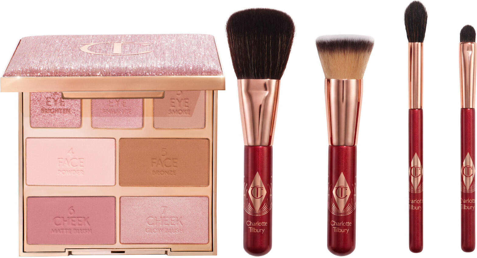 Hollywood Instant Glam On The Go Set - Eye & Brush Kit Charlotte Tilbury 6597 Hollywood Instant Glam On The Go Set Size: