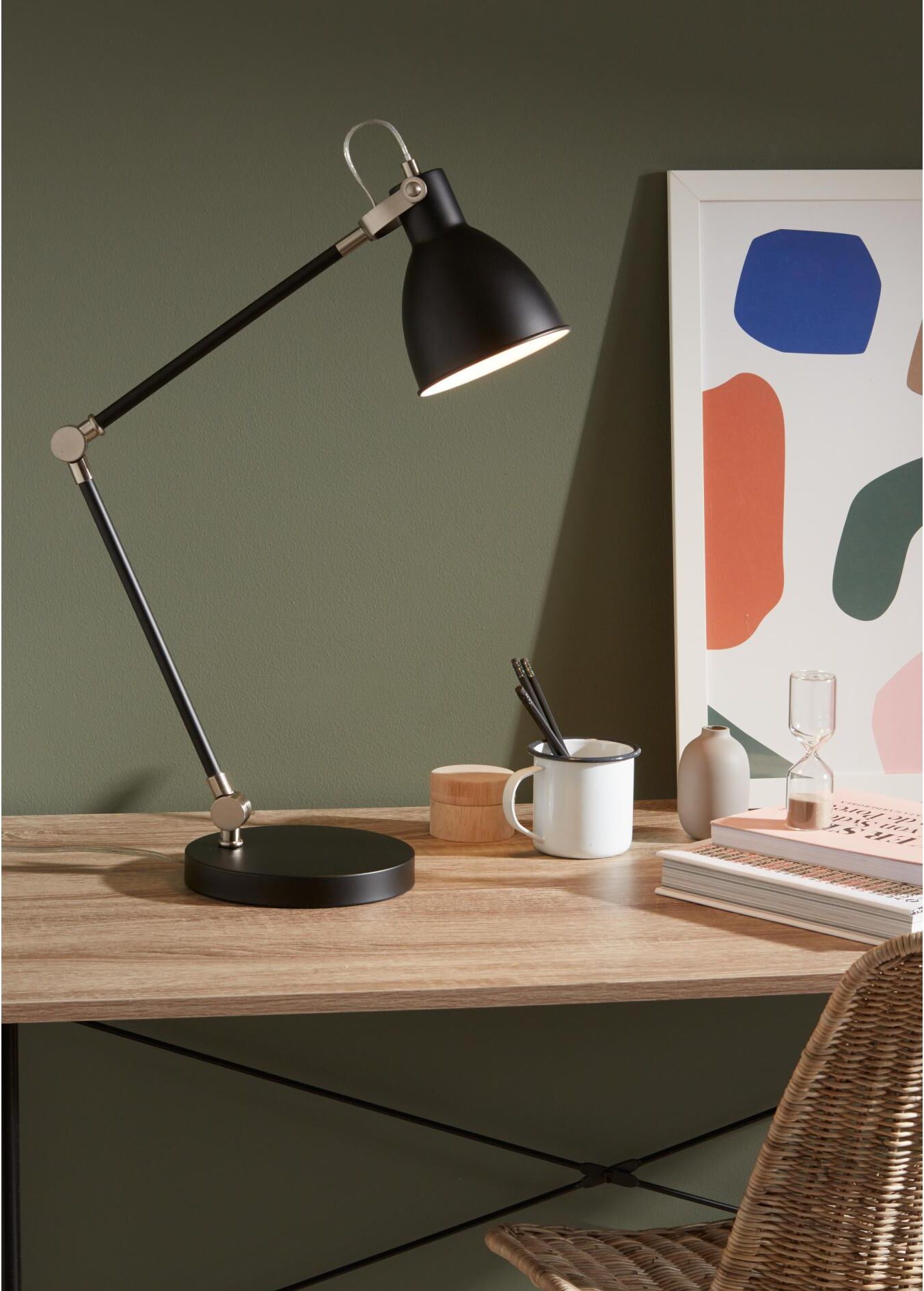 Tischleuchte MARKSLÖJD "HOUSE Schwar", schwarz, B:34cm, Leuchten, Tischleuchte schwarz Einheitsgröße