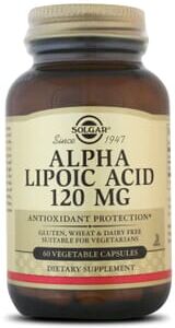 Solgar ALPHA LIPOIC ACID 120mg 60 VCaps