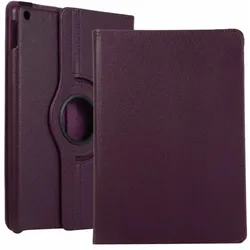 Schutzhülle für iPad Air 3 10.5 Tablet Hülle Schutz Tasche Case Cover Lila 360 Grad drehbar Rotation Bumper