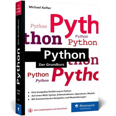 Python, Taschenbuch von Michael Kofler, Rheinwerk, 978-3-367-10118-4