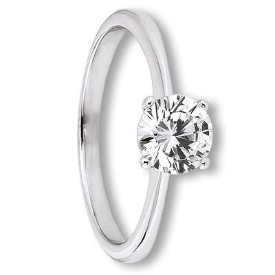 Goldring ONE ELEMENT "Zirkonia Ring aus 333 Weißgold" Gr. 50, silber, Fingerringe, Damen, 50,mit Zirkonia, Gold Weißgold 333, Gold, Weißgold 333, Goldring, Symbolische Note – harmonisch gestaltet mit Liebe zum Detail