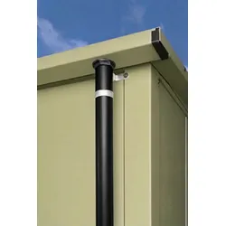 Hörmann Regenfallrohr-Set für Gerätehaus Berry Tiefschwarz (RAL 9005)