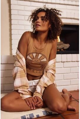 O'Neill s Sun Eye Scoopneck Tank Top in Woodshack, Size Medium