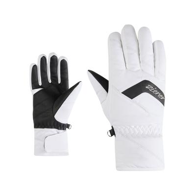 Multisporthandschuhe ZIENER "KARION-Z AS glove lady", Damen, Gr. 8, weiß, Materialmix, Handschuhe