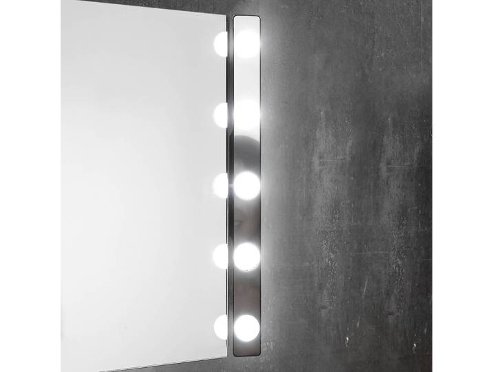 Wandlamp Hollywood, chroom / zilver, Badkamer, Kunststof, Modern, Wandlamp