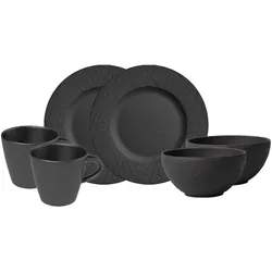 Villeroy & Boch, Geschirrset, Fruehstuecksset 6tlg EC Manufacture Rock