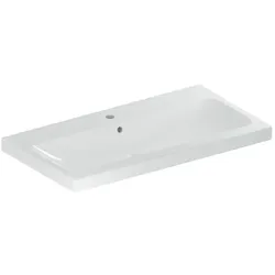 Geberit iCon Light Waschtisch 501836001 90x48cm, Hahnloch mittig, mit Überlauf, weiß