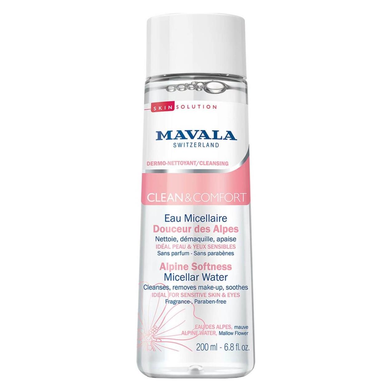 Mavala Clean&Comfort Sanftes Alpen-Mizellarwasser (Mizellenwasser, 200 ml) (014527)