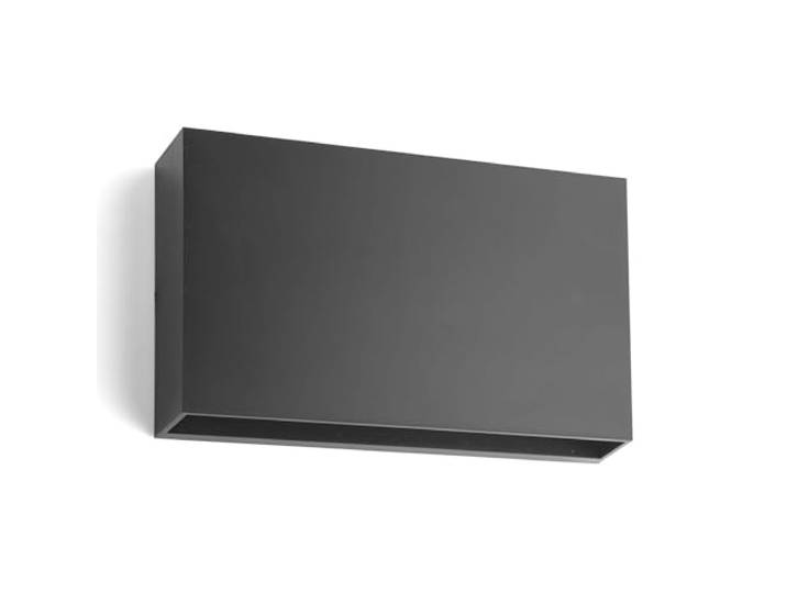 Lindby LED Wandleuchte aussen in dunkelgrau, Aussenlampe Wand Außenlampe IP65 Staubdicht und Strahlwassergeschützt, Modern, 3000 K Warmweiß für Balkon, Terrasse