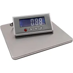 Kab24, Feinwaage, Paketwaage Briefwaage PW-200 Messbereich 50g - 200kg Wiegefläche aus Edelstahl (27x27cm) separates
