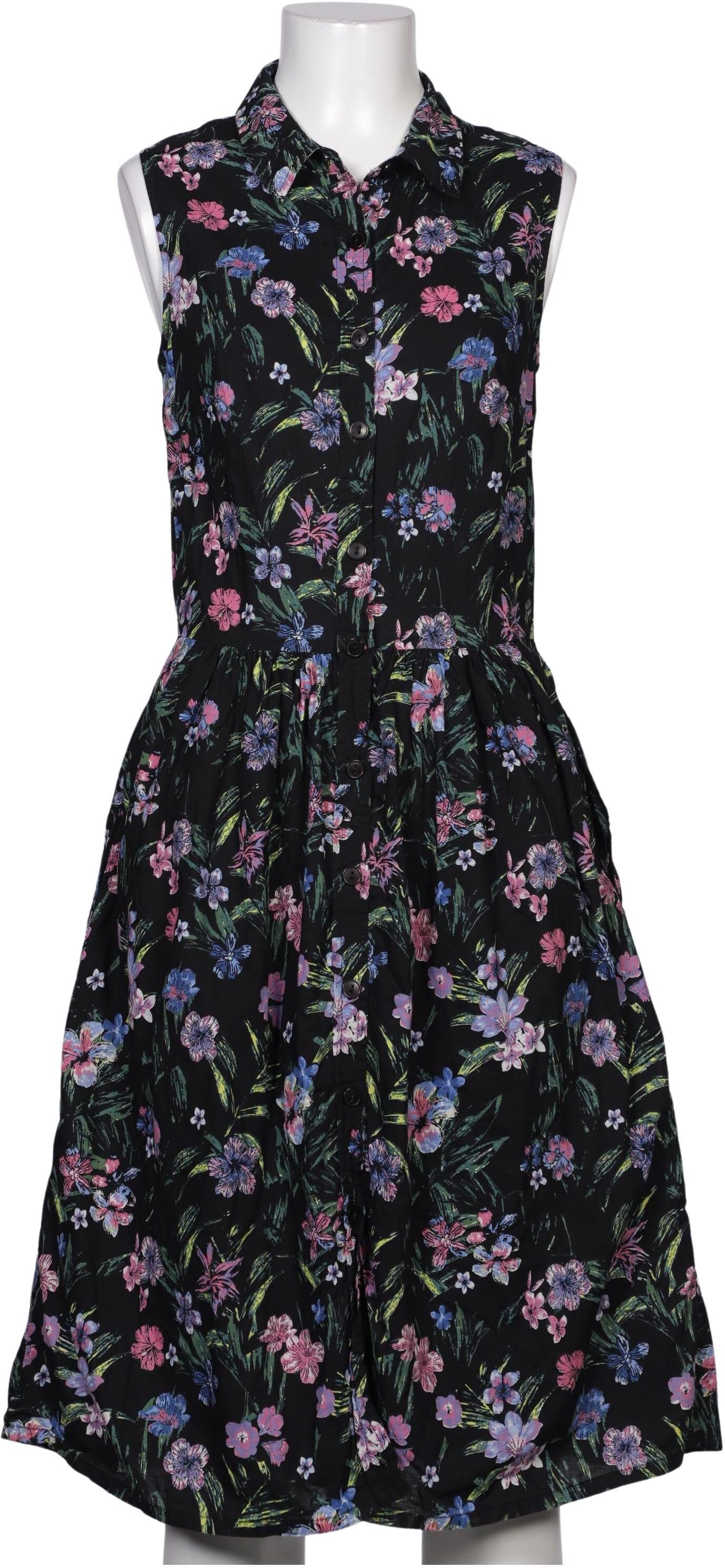 Long Tall Sally Damen Kleid, Schwarz, Gr. EU 38, Baumwolle - Second Hand