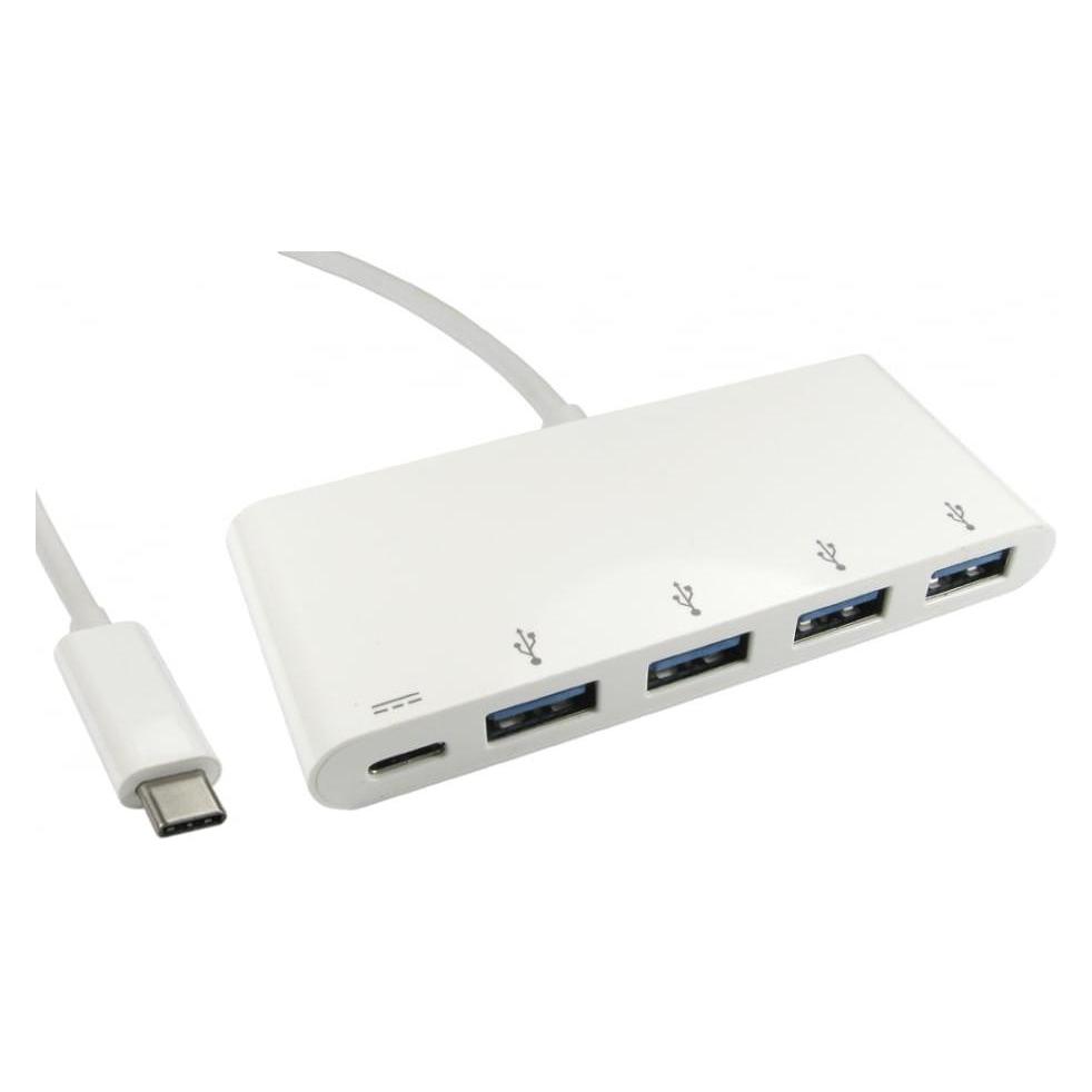 Cables Direct Cdl USB Type C-4 Port Hub+Pd (USB-C, 4 Ports) (USB3C-HUB4BP-WPD)