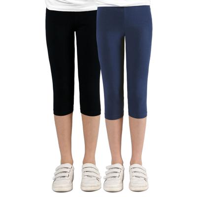 Leggings STACCATO, Mädchen, Gr. 140, Normalgrößen, bunt, Oberstoff: 95% Baumwolle, 5% Elasthan., unifarben, Basic, normal, Hosen Leggings, Doppelpack