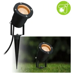 Paulmann 94731 LED Gartenstrahler Goldlicht insektenfreundlich IP65 rund 92mm 2200K 4,3W 320lm 230V