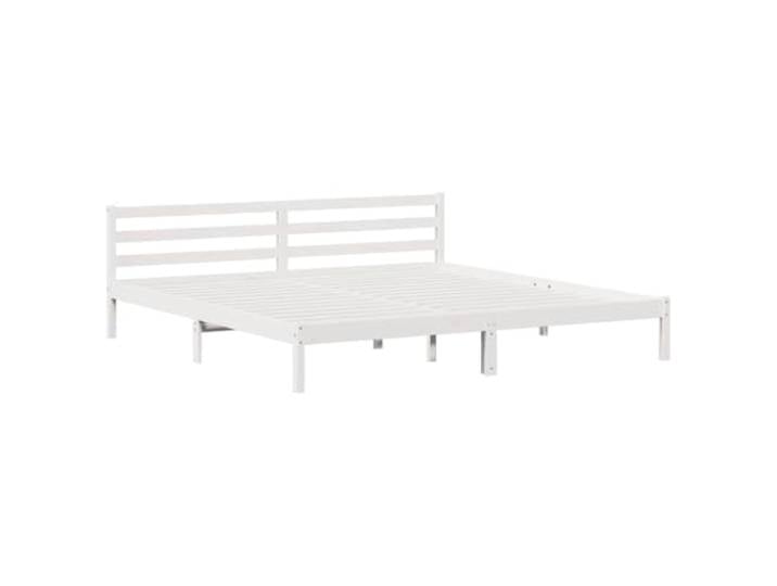PUGYNBK Bettgestell mit Kopfteil aus massivem Kiefernholz Massivholz, modernes Design, Verwendung im Innenbereich, einfache Reinigung, robuster Boden