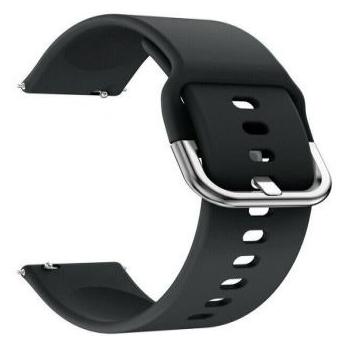 Riff 20mm Black Silicone Strap (20 mm, Silicone) (RF-SIL-SAMS-SW/20-BLACK)