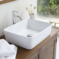 Waschbecken aus keramik Aufsatzwaschbecken Badezimmer Waschtisch Becken weiß