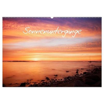 Sonnenuntergänge (Wandkalender 2027 DIN A2 quer), CALVENDO Monatskalender