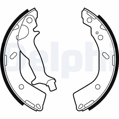 DELPHI Bremsbackensatz LS2027