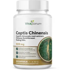 VitaSanum® Coptis Chinensis 500 mg – 1 Kapsel Tagesportion