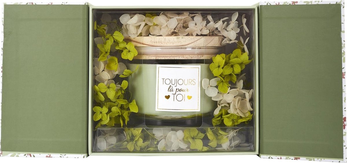 WDMT Geurkaars Geschenkset - Luxe Geurkaars in Groene Cadeauverpakking