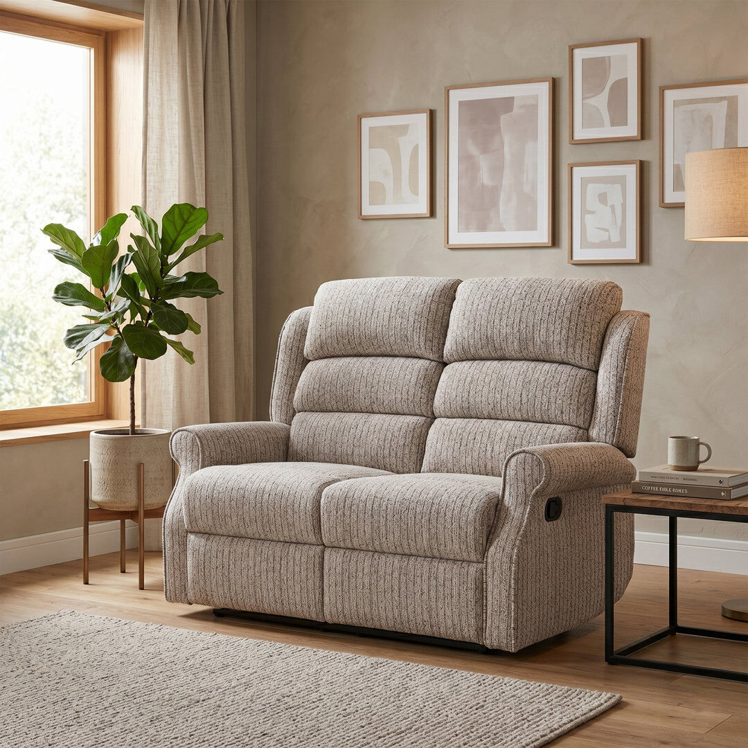 ClassicLiving Lainey Reclining Sofa Natural 2