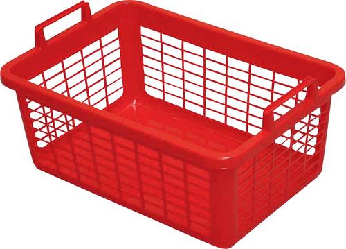 Wäschekorb eckig 45 l, 62 cm, rot