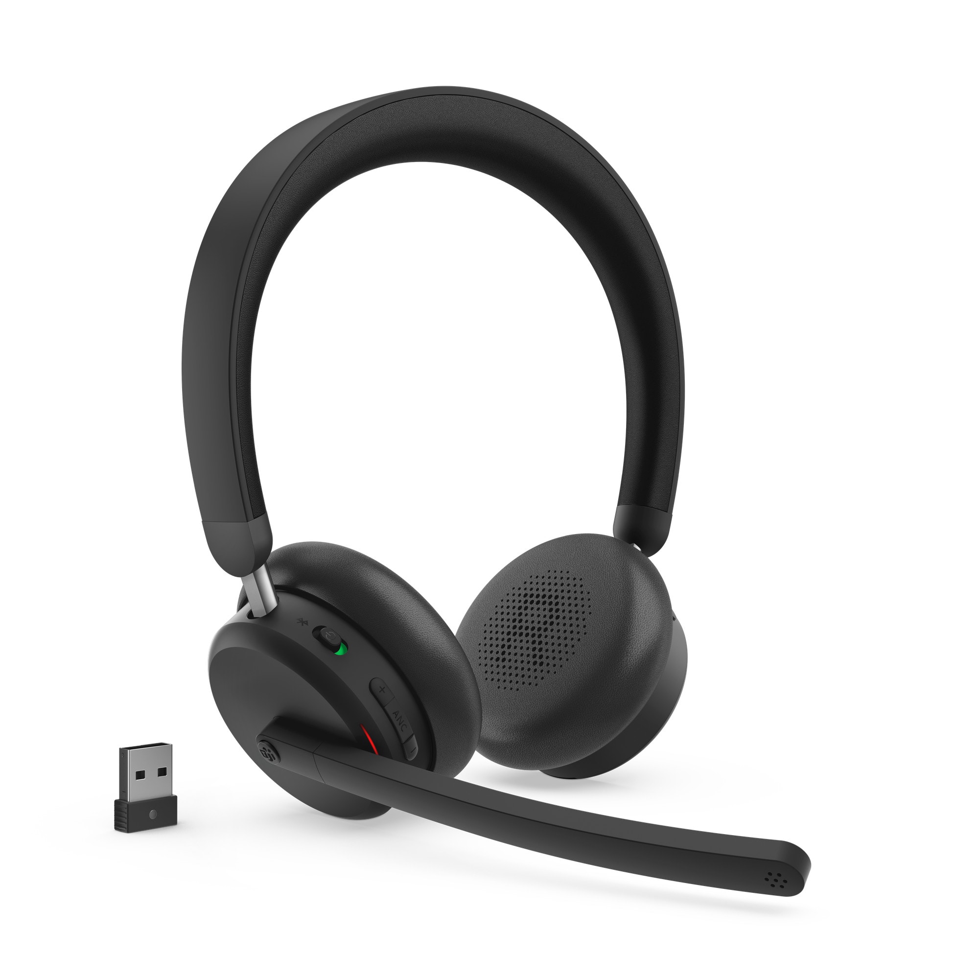 Lenovo Dual-Mode Bluetooth-Headset 6550 Schwarz, kabellos, USB-A Empfänger, ANC, Mircosoft Teams zertifiziert (kommerzielles Produkt) 4XD1S19777