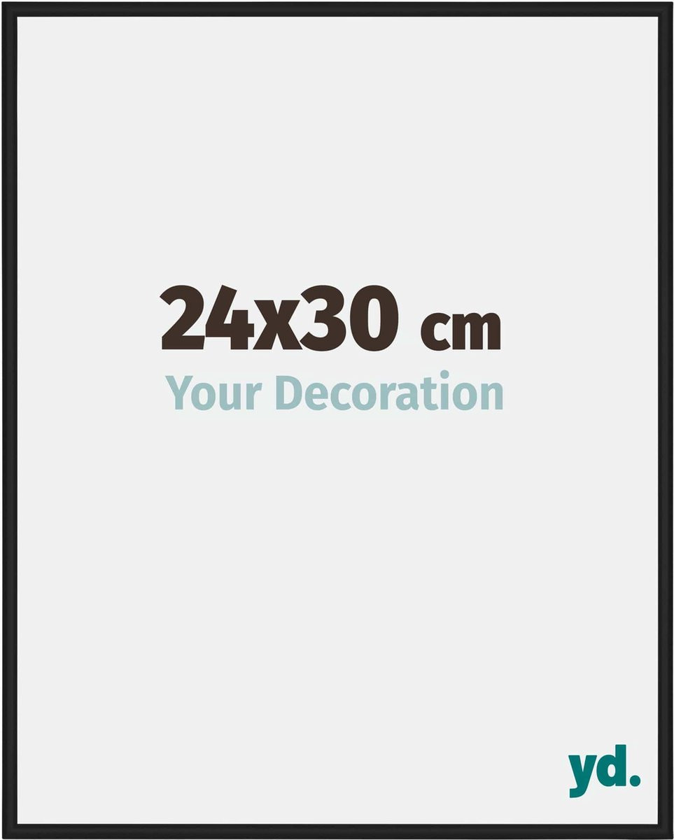 Your Decoration Fotolijst Miami Aluminium Zwart Hoogglans 24x30 cm
