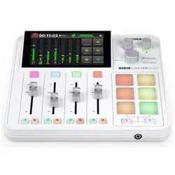 RØDE Rodecaster Duo Audio Production Studio Weiss mit WIME TX und Tuch, Mischpult, Weiss