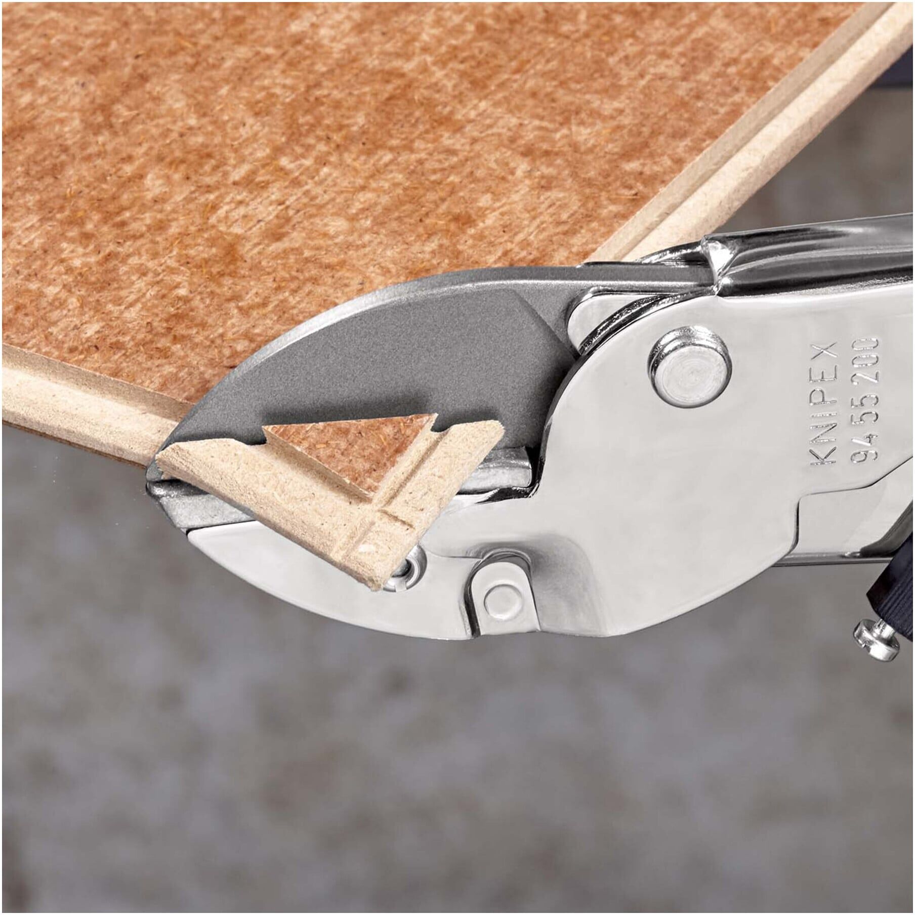 KNIPEX 94 55 200 Amboss-Schere mit Kunststoff-Hüllen verchromt 200 mm)