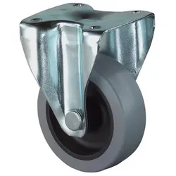 BS Rollen Bockrolle Vollgummi Gleitlager Kunststoff 50 mm 35 kg - A210.A80.050