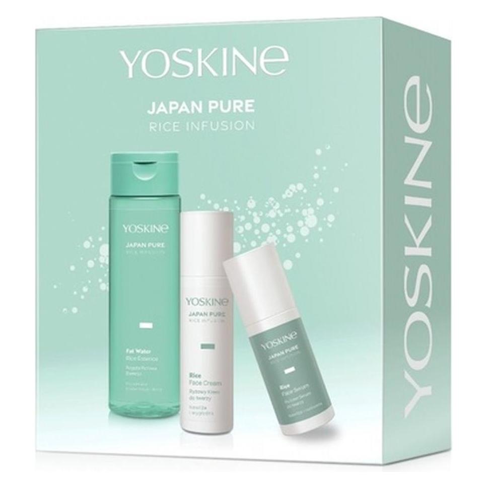 Yoskine Japan Pure Rice Infusion Set Facial Serum 30ml Facial Cream 50ml Rich Facial Essence 200ml (Gesichtspflege Set) (5900525098269)