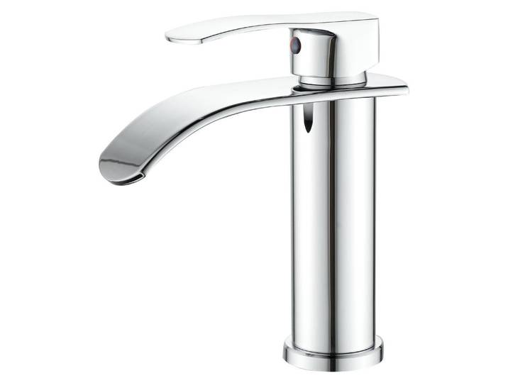 Waschtischarmatur Einhebel Wasserfall G3/8\ verchromt Edelstahl