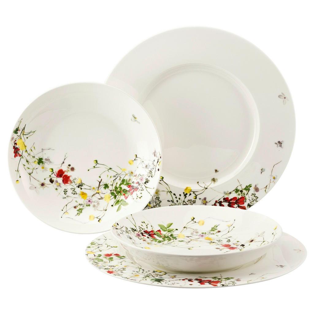 Rosenthal Tafelservice , Mehrfarbig , Keramik , 4-teilig , Floral , Geschirr, Geschirr-Sets, Tafelservice