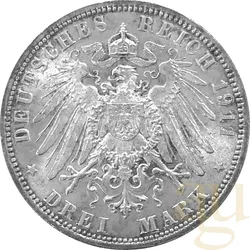 3 Mark Silbermünze Kaiserreich verschiedene