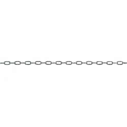 Uhrkette 1,0 vernickelt Rolle 50m(130x60) - vernickelt