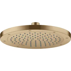 Hansgrohe AXOR ShowerSolutions Kopfbrause 245 1jet EcoSmart+ Brushed Bronze, 245 mm, verstellbarer Winkel, abnehmbar zur Reinigung