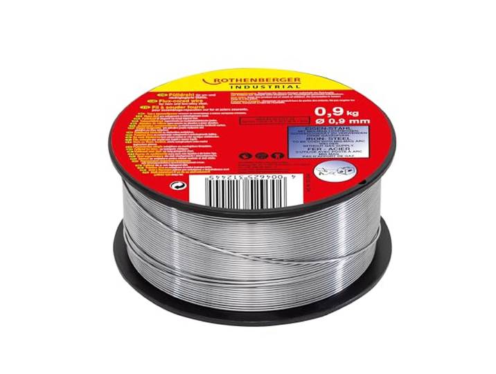 ROTHENBERGER Industrial Électrode filaire Ø: 0\,9 mm; Alimentation en gaz: Gaz déjà intégré dans le fil (fil fourré) 0\,9 kg
