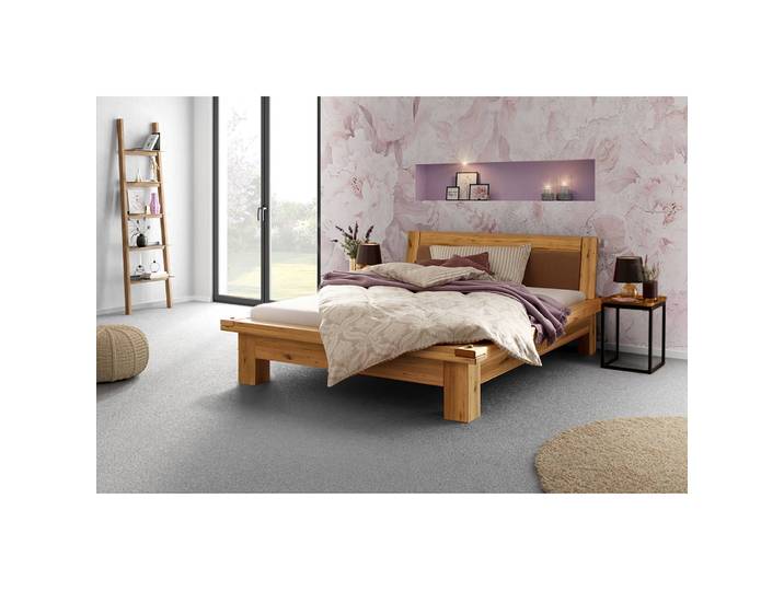 Massivholzbett Valleroy 140 x 200cm Wildeiche Braun/Wildeiche Eiche