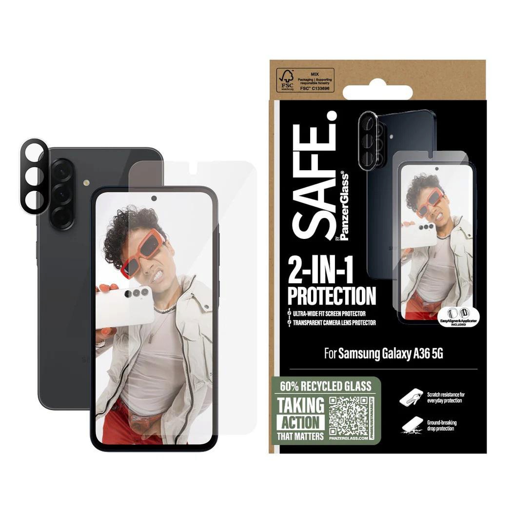 SAFE. by PanzerGlass 2-in-1 Set für Samsung Galaxy A36 5G